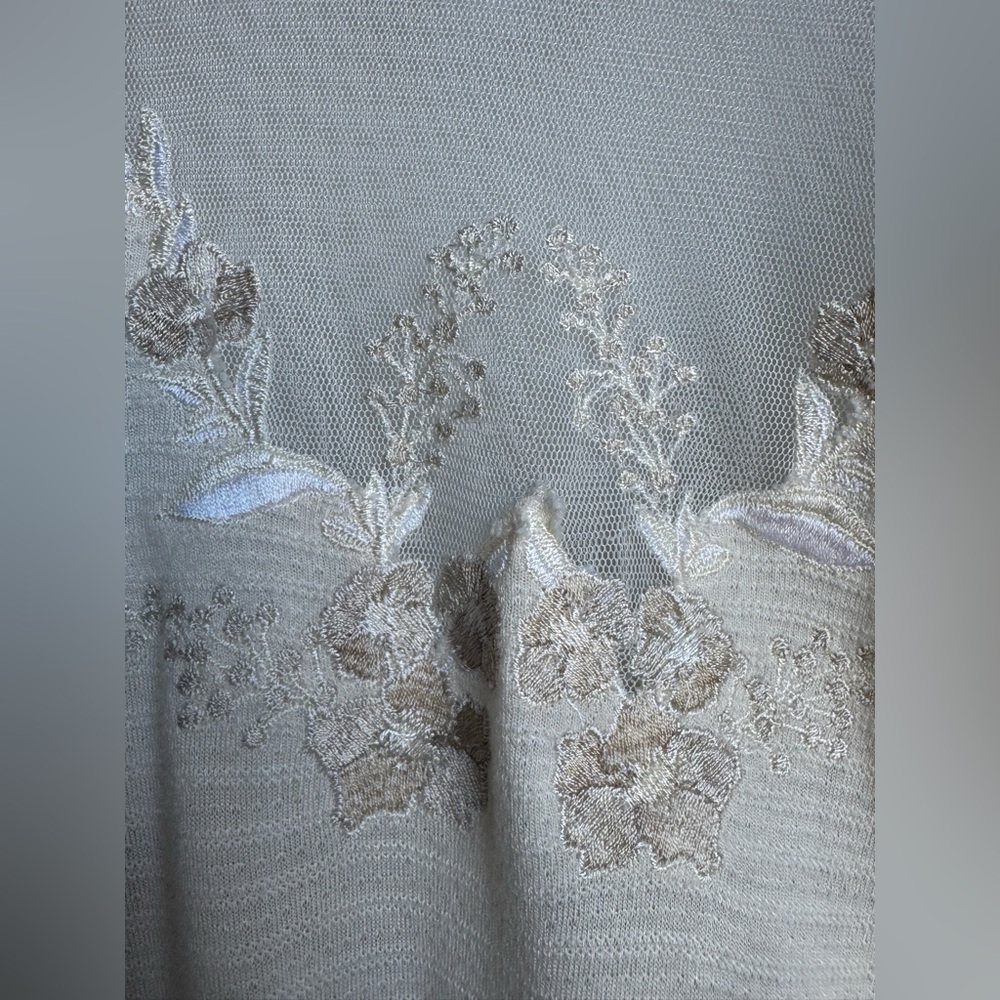 Free People Saheli Embroidered Mesh XS bohemian tunic delicate ethereal sheer - Picture 4 of 12